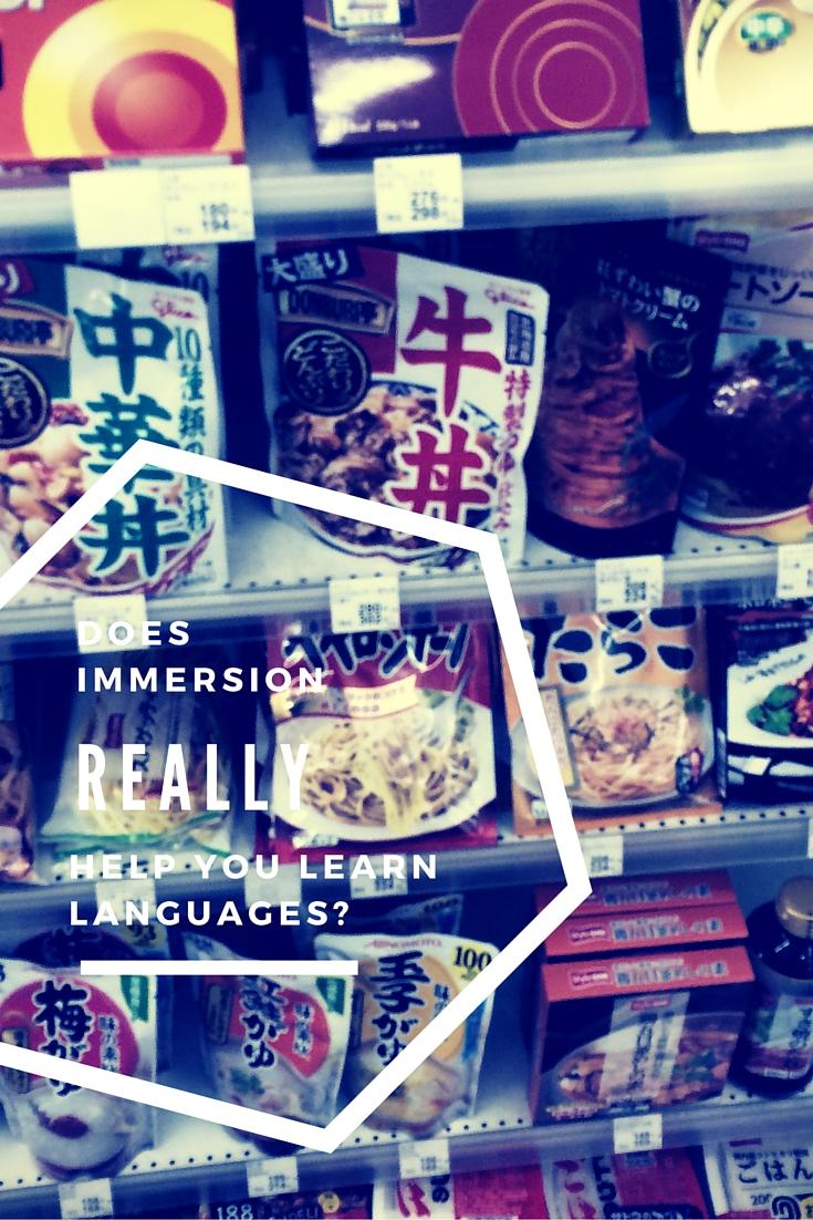 Does Immersion REALLY help you learn languages?
