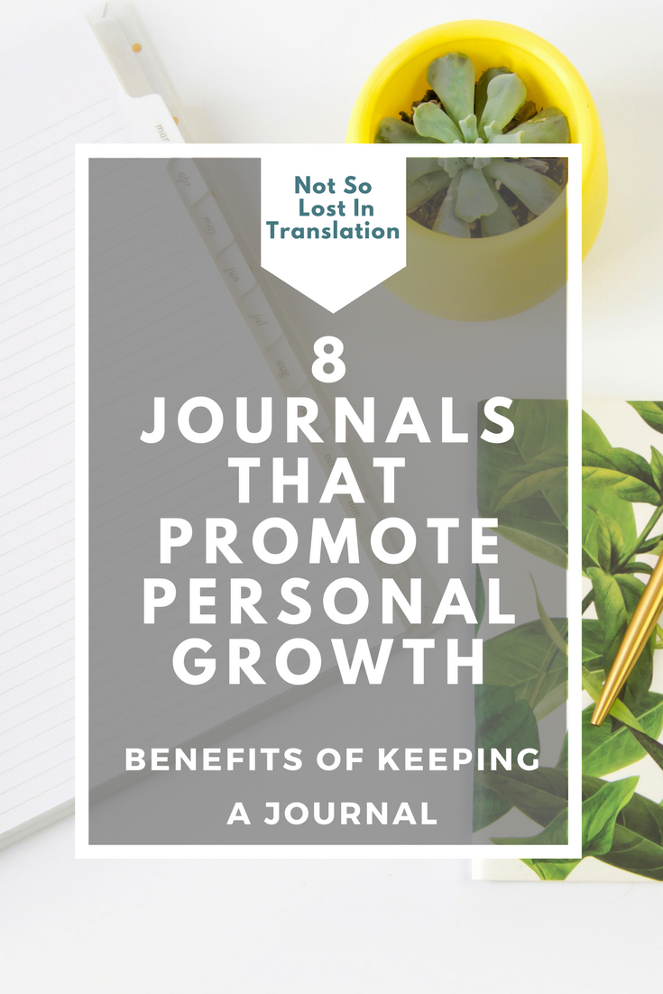 Keeping a journal promotes personal growth.  Here are 8 benefits of keeping a journal.