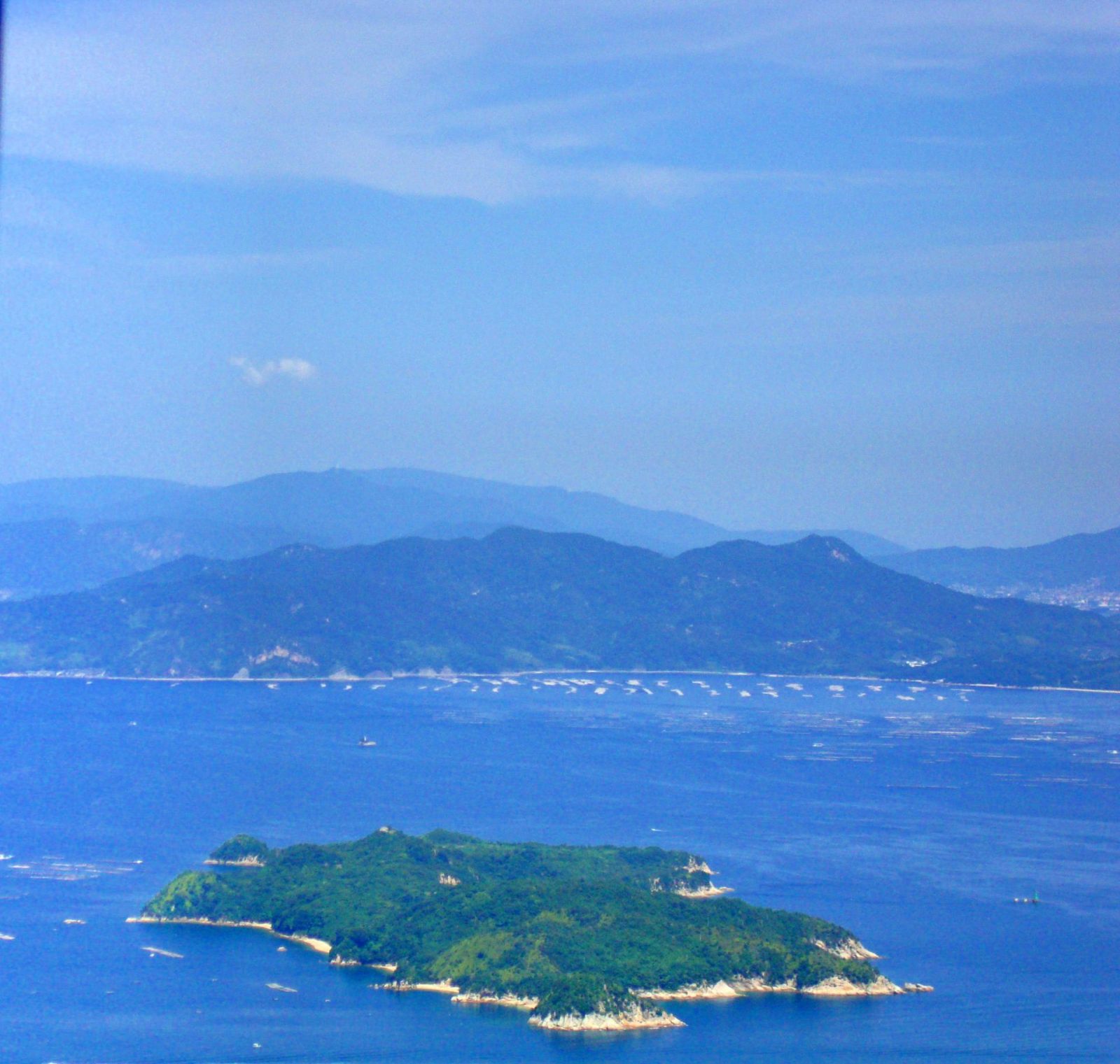 Mount Misen Ropeway: a stunning view of the Seto Inland Sea in Japan
